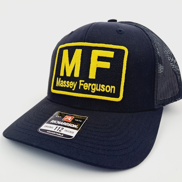 Massey Ferguson Richardson 112 Trucker Mesh Snapback Hat Cap Embroidered patch - Picture 2 of 4